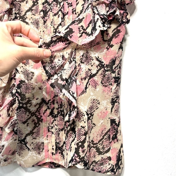 Walter Baker Liv Top snake print sleeveless Small L222 - Picture 6 of 11